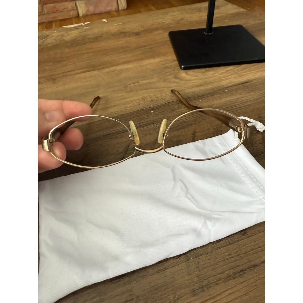 Vintage Oscar De La Renta Gold (51•16) Skinny Glasses - Picture 2 of 6